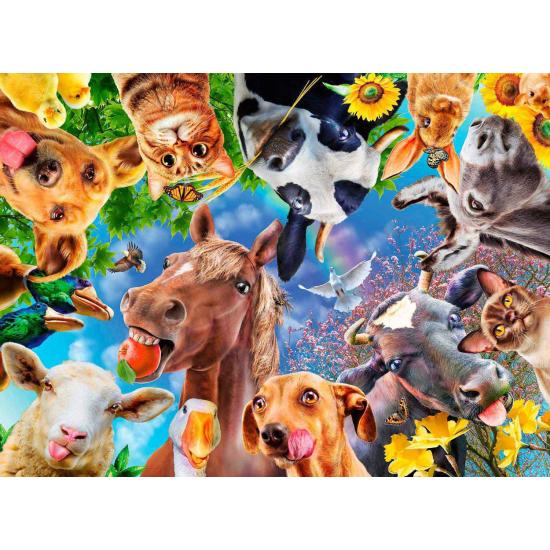 Ravensburger Puzzle Animais Engraçados na Fazenda XXL de 200 Ravensburger Puzzle Animais Engraçados na Fazenda XXL de 200