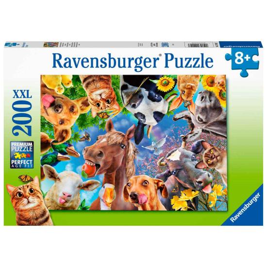 Ravensburger Puzzle Animais Engraçados na Fazenda XXL de 200 Ravensburger Puzzle Animais Engraçados na Fazenda XXL de 200