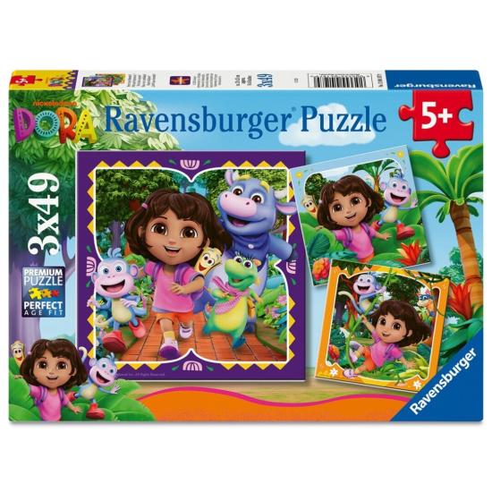 Puzzle Ravensburger Dora 3x49 Peças