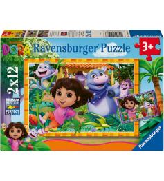 Puzzle Ravensburger Dora A Aventureira 2x12 peças