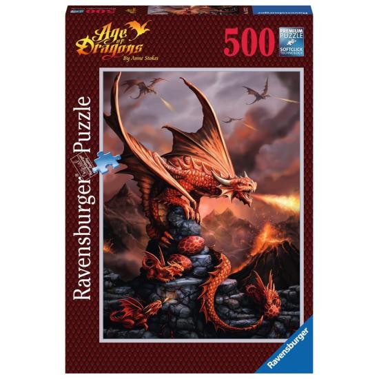Puzzle Ravensburger Burning Dragon 500 peças