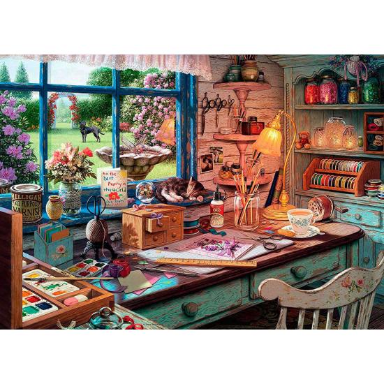 Puzzle Ravensburger O Galpão De Artesanato 1000 Peças