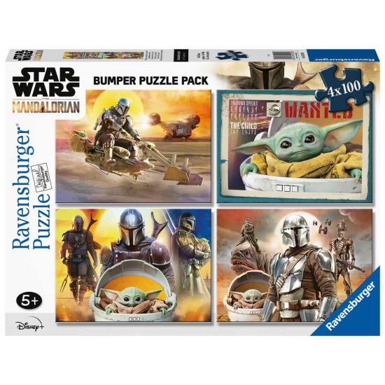 Puzzle Ravensburger Star Wars The Mandalorian de 4 x 100 pc