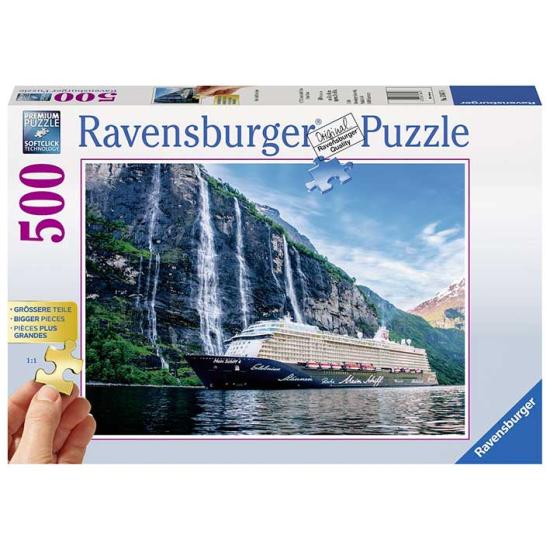 Ravensburger Puzzle O Mein Schiff 4 no Fiorde 500 Pzs XXL