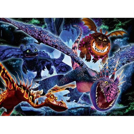 Puzzle Ravensburger CEATD3 O Mundo Oculto dos Dragões B XXL 100