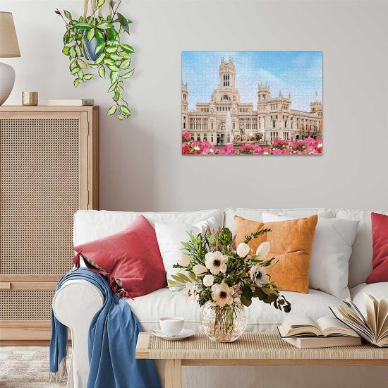 Puzzle Ravensburger O Palácio De Cibeles, Madrid 1000 peças