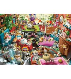 Puzzle Ravensburger O Tosador de Gatos de 1000 peças