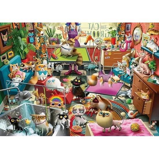 Puzzle Ravensburger O Tosador de Gatos de 1000 peças
