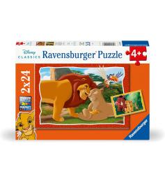 Puzzle Ravensburger O Rei Leão 2x24 Peças