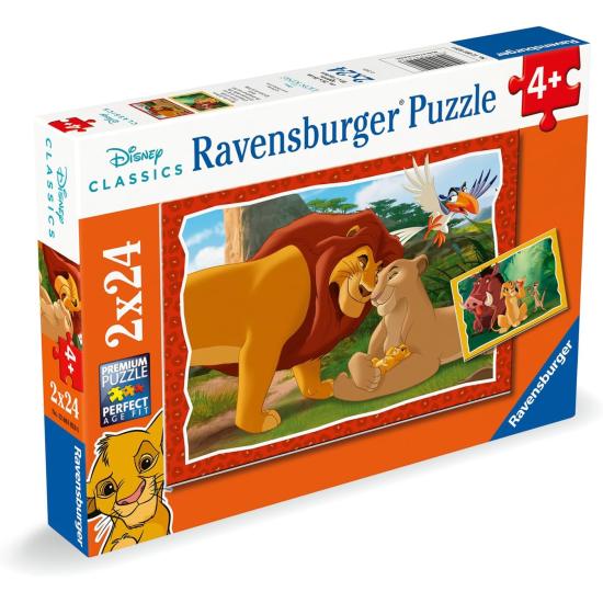 Puzzle Ravensburger O Rei Leão 2x24 Peças