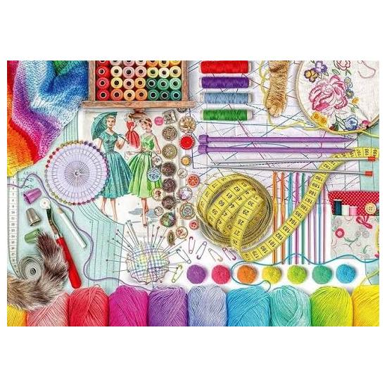 Puzzle Ravensburger A Oficina De Costura XXL 500 Pçs