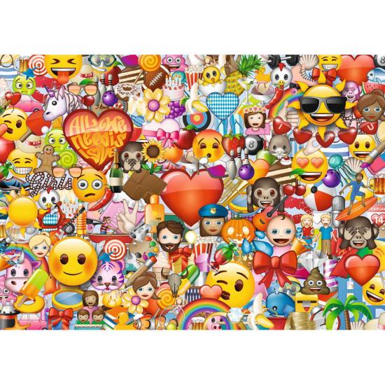 Puzzle Ravensburger Emoji, os Emoticons 1000 Peças