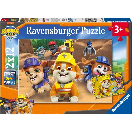 Puzzle Ravensburger Rubble Crew 2x12 peças