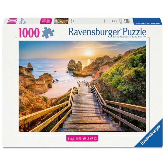 Puzzle Ravensburger Escadaria Para A Praia De Camilo, Algarve de