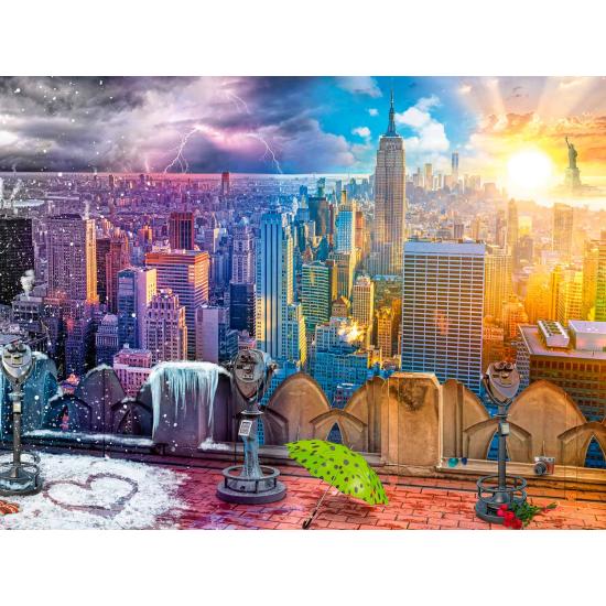 Puzzle Ravensburger Seasons of New York 1500 peças