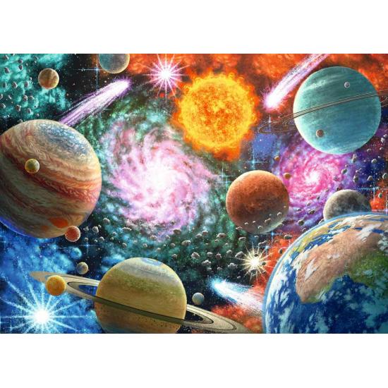 Puzzle Ravensburger Estrelas e Planetas XXL 100 peças Puzzle Ravensburger Estrelas e Planetas XXL 100 peças