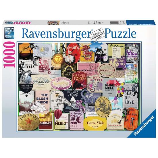 Puzzle Ravensburger rótulos de vinho 1000 peças