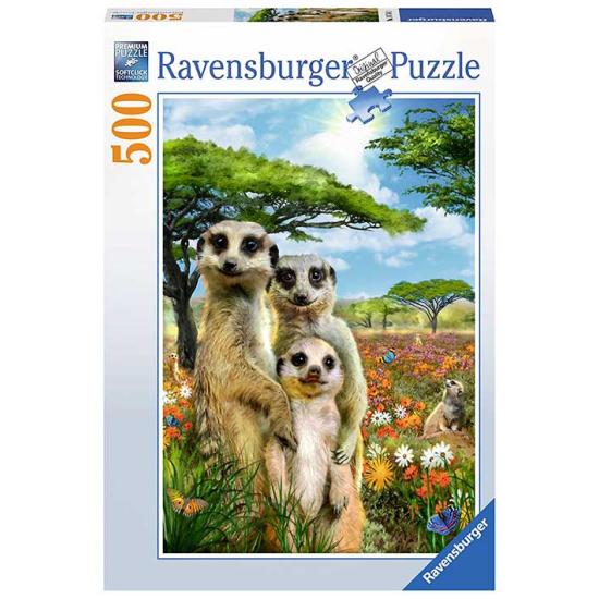 Puzzle Ravensburger Meerkat Family 500 peças