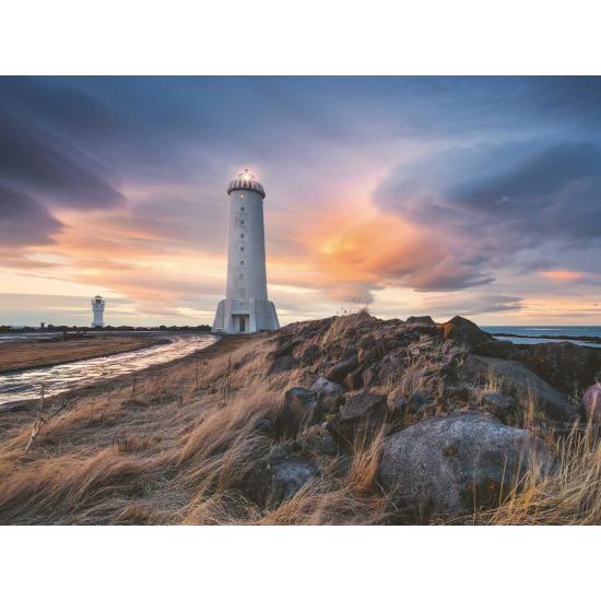 Puzzle Ravensburger Farol Akranes, Islandia de 1500 peças