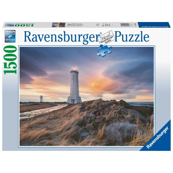 Puzzle Ravensburger Farol Akranes, Islandia de 1500 peças