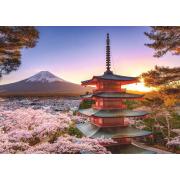 Puzzle Ravensburger Flores de Cerejeira do Monte Fuji de 1000 P