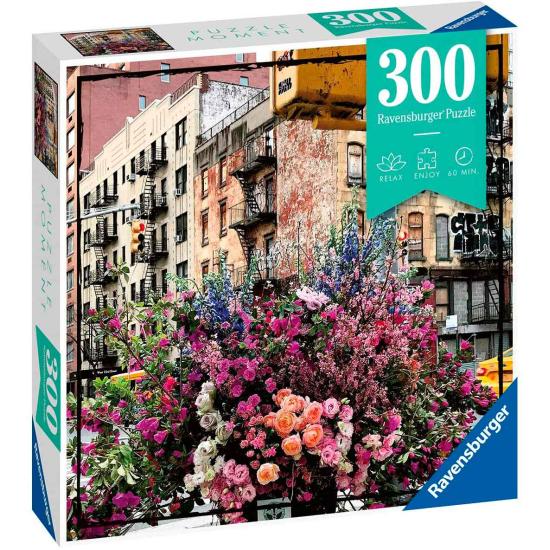 Puzzle Ravensburger Flowers em Nova York 300 peças