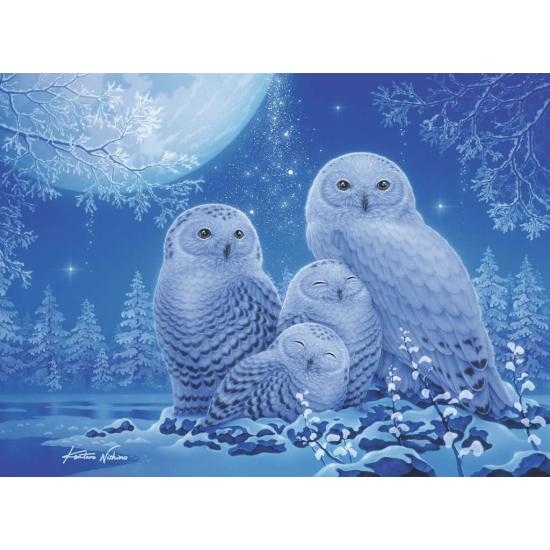 Ravensburger Phosphorescent Puzzle Owls in the Moonlight 500