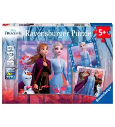 Puzzle Ravensburger Frozen 2, 3x49 peças