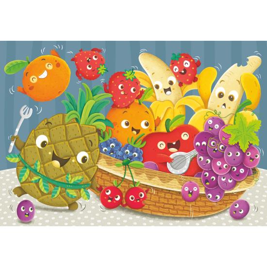Puzzle Ravensburger Frutas e Legumes Alegres 2x24 Peças