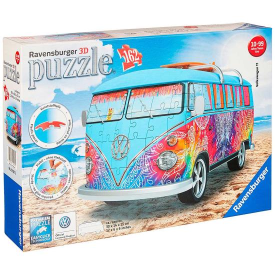 Puzzle Ravensburger Van Volkswagen Hippi 3D 162 Peças