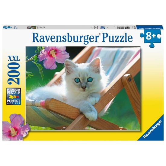 Puzzle Ravensburger Gatinho Branco XXL de 200P