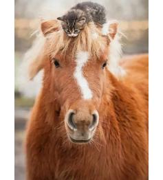 Puzzle Ravensburger Pequeno Cavaleiro Gatinho 500 Peças