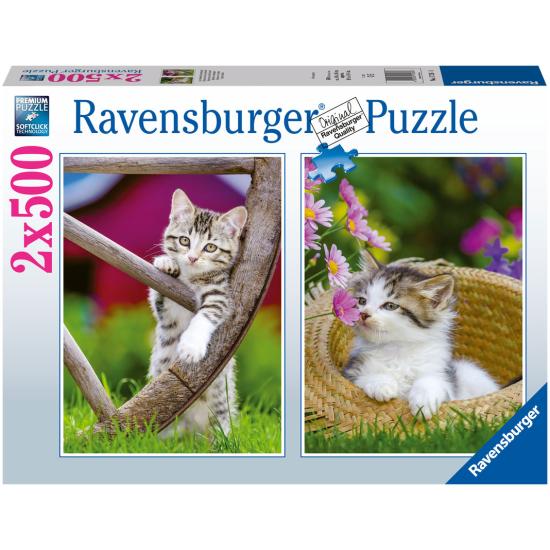 Puzzle Ravensburger Gatinhos no campo de 2x500 peças
