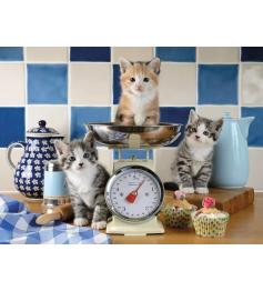 Puzzle Ravensburger Gatinhos Na Cozinha de 1500 peças