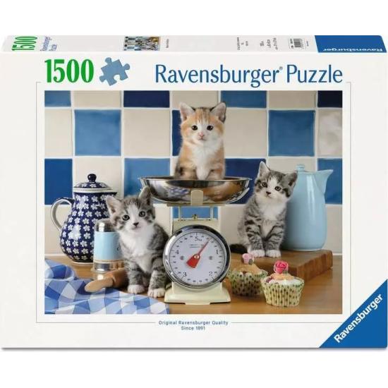 Puzzle Ravensburger Gatinhos Na Cozinha de 1500 peças