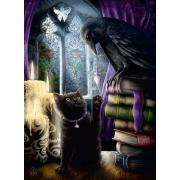 Puzzle Ravensburger Black Cat e Raven 500 peças