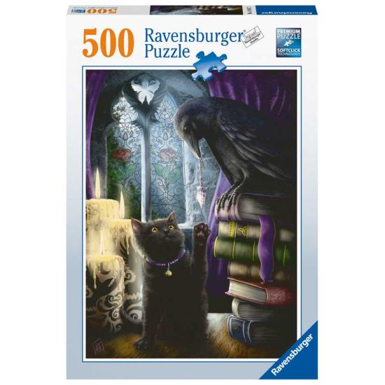Puzzle Ravensburger Black Cat e Raven 500 peças