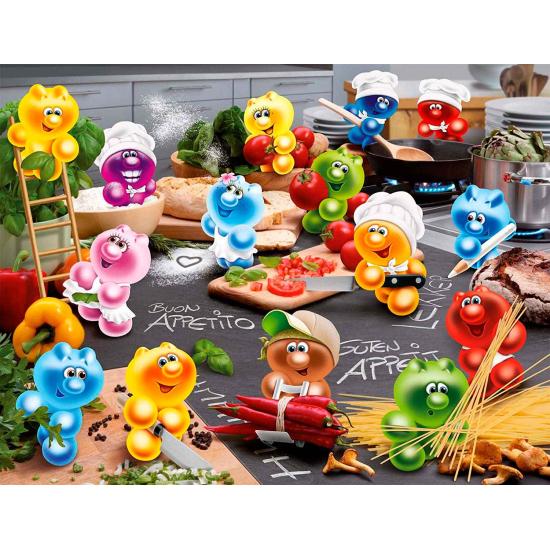 Puzzle Ravensburger Gelini Cozinha, Culinária, Paixão de 2000 P