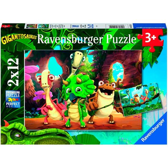Puzzle Ravensburger Gigantossauro 2x12 peças