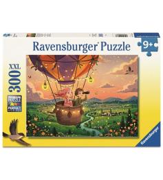 Puzzle Ravensburger balão de ar quente ao pôr do sol XXL 300 peç
