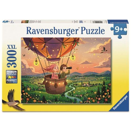 Puzzle Ravensburger balão de ar quente ao pôr do sol XXL 300 peç