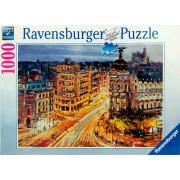 Puzzle Ravensburger Gran Vía, Madrid de 1000 peças