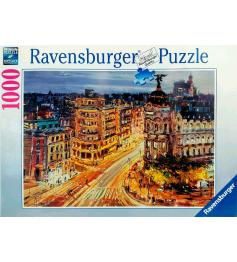 Puzzle Ravensburger Gran Vía, Madrid de 1000 peças