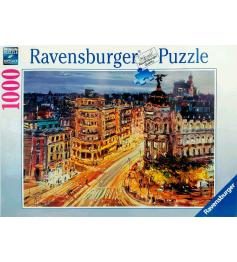 Puzzle Ravensburger Gran Vía, Madrid de 1000 peças