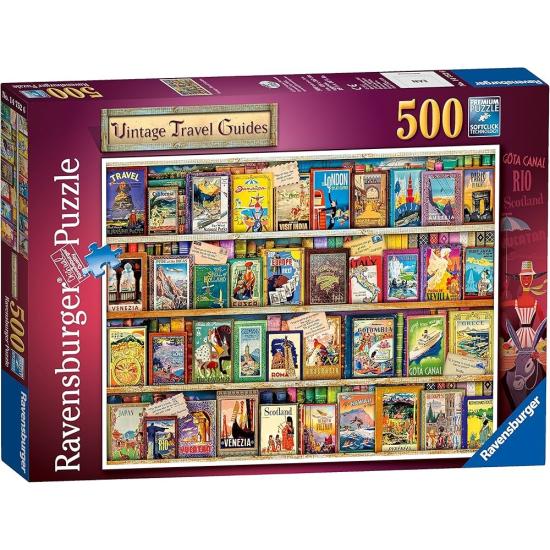 Puzzle Ravensburger Guias De Viagem Antigos 500 Peças
