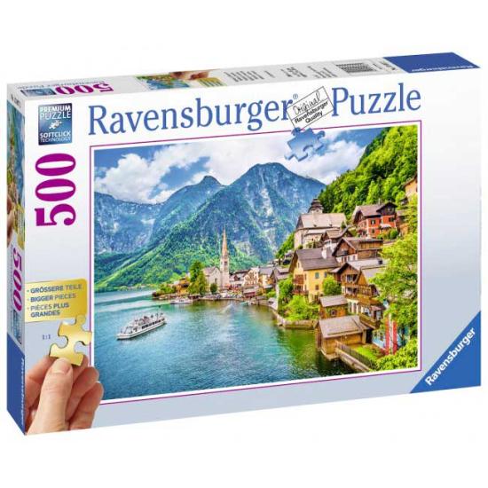 Ravensburger Hallstatt, Áustria Puzzle XXL de 500 peças Ravensburger Hallstatt, Áustria Puzzle XXL de 500 peças