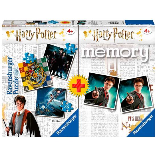Puzzle Ravensburger Harry Potter 25+36+49 + Memória