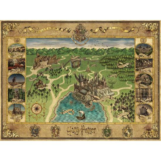 Puzzle Ravensburger Harry Potter Mapa de Hogwarts de 1500 Pzs Puzzle Ravensburger Harry Potter Mapa de Hogwarts de 1500 Pzs