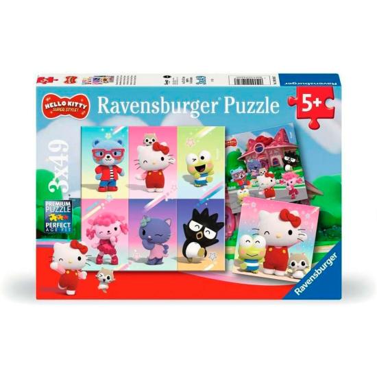Puzzle Ravensburger Hello Kitty 3x49 Peças