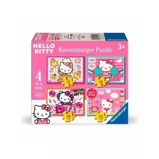 Puzzle Ravensburger Hello Kitty Progressivo de 12+16+20+24 Pç Puzzle Ravensburger Hello Kitty Progressivo de 12+16+20+24 Pç
